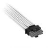 Corsair premium w oplocie 2x 8-Pin na 12V-2x6, kabel do zasilacza Type-5 - biały