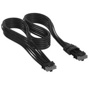 Corsair premium w oplocie 12V-2x6 na 12V-2x6 kabel, uniwersalny - czarny