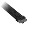 Corsair premium w oplocie 12V-2x6 na 12V-2x6 kabel, uniwersalny - czarny