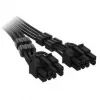 Corsair premium w oplocie 12V-2x6 to 2x 6+2-Pin-kabel PCIe, Universal - czarny