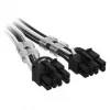 Corsair premium w oplocie 12V-2x6 na 2x 6+2-Pin-kabel PCIe, Universal - czarny/biały