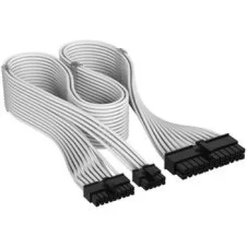 Corsair premium w oplocie 24-Pin-kabel ATX, Gen 5, do zasilaczy Type 5 - biały