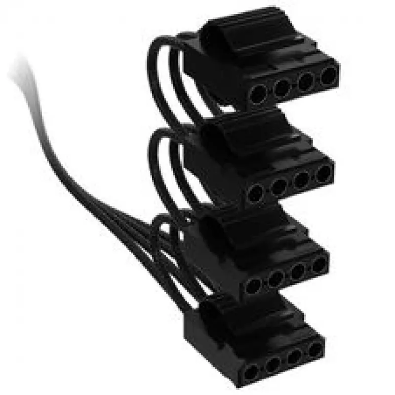 Corsair premium w oplocie 4x 4-Pin-Molex-Cable, do zasilacza Type-5 - czarny