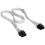 Kabel Corsair, Typ 4, EPS/ATX12V, 8-pin (4+4), 750 mm, indywidualnie opleciony - Biały