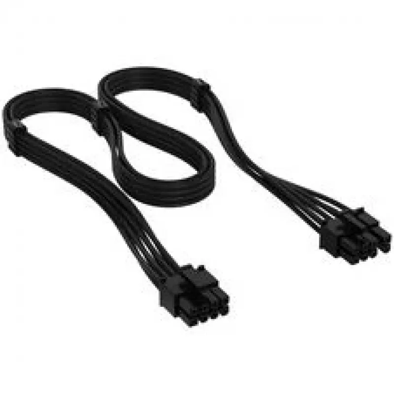 Kabel Corsair, Typ 4, złącze zasilania PCIe, 8-pin (6+2), 650mm, indywidualnie oplotowany - czarny