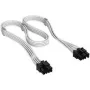 Kabel Corsair, typ 4, złącze zasilania PCIe, 8-pin (6+2), 650 mm, indywidualnie opleciony - biały