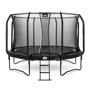 Trampolina Salta First Class okrągła 366 cm, trampolina fitness, czarna, model 5373A