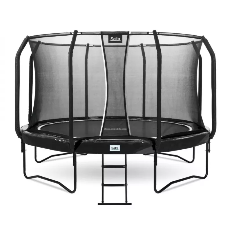 Trampolina Salta First Class okrągła 366 cm, trampolina fitness, czarna, model 5373A