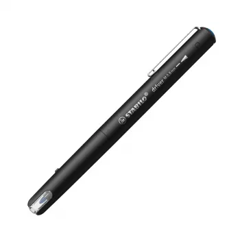 Pisak cienkopis Stabilo dr!ver Medium (0,8 mm) — Niebieski tusz, czarna obudowa