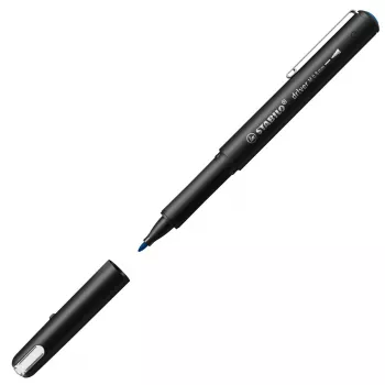 Pisak cienkopis Stabilo dr!ver Medium (0,8 mm) — Niebieski tusz, czarna obudowa