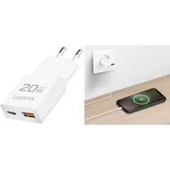 Logilink PA0346 Zasilacz Biały
