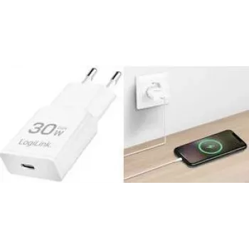 Logilink PA0347 Zasilacz Biały