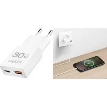 Logilink PA0348 Zasilacz Biały