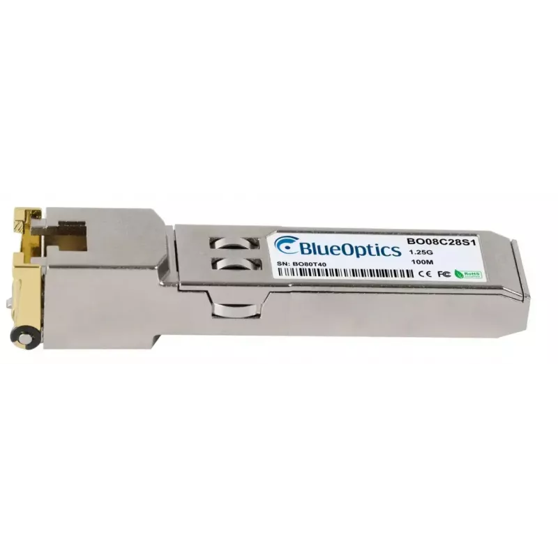 Moduł nadawczo-odbiorczy SFP miedź BlueOptics 61494-BO, 1× RJ45, 1250 Mbit/s, 100 m, kompatybilny z Lancom