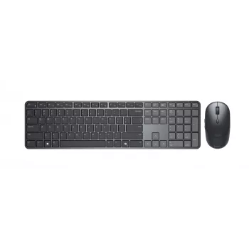 Dell Pro 7 Slim KM726 | Zestaw klawiatury i myszy | Bezprzewodowy | Mysz w zestawie | Baterie w zestawie | Litewski | Połączenie bezprzewodowe | Czarny