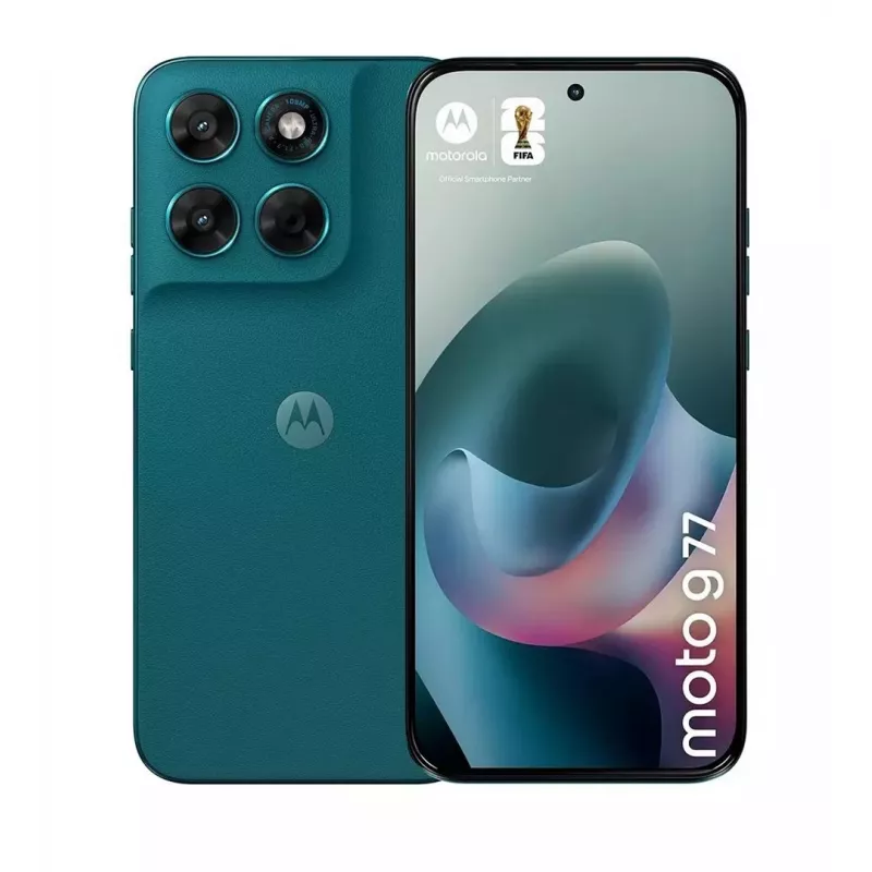 Smartfon Motorola G77 5G 12/256GB Shaded Spruce — 6,78 cala 120 Hz pOLED, Dimensity 6400, 108+8 Mpix, NFC, IP64