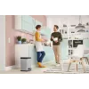 Kosz na śmieci Hailo Öko duo plus M 18 L prostokątny stalowy czarny