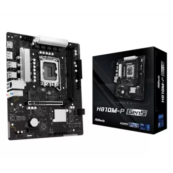 Płyta główna ASROCK H810M-P GEN5 — chipset H810, LGA 1700, mATX, obsługa DDR5
