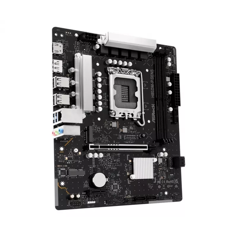 Płyta główna ASROCK H810M-P GEN5 — chipset H810, LGA 1700, mATX, obsługa DDR5