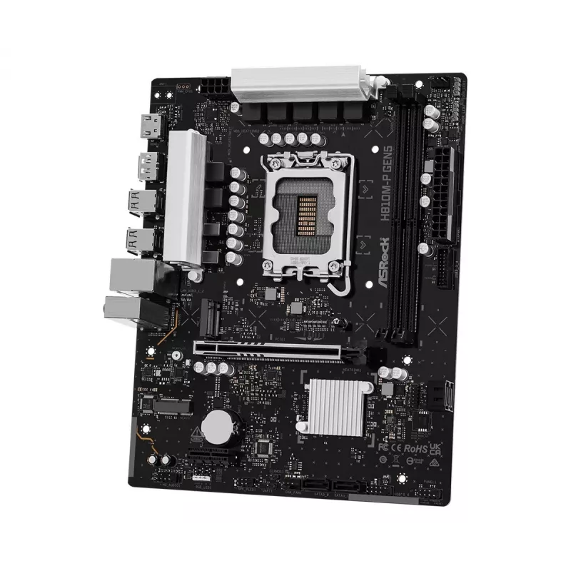 Płyta główna ASROCK H810M-P GEN5 — chipset H810, LGA 1700, mATX, obsługa DDR5