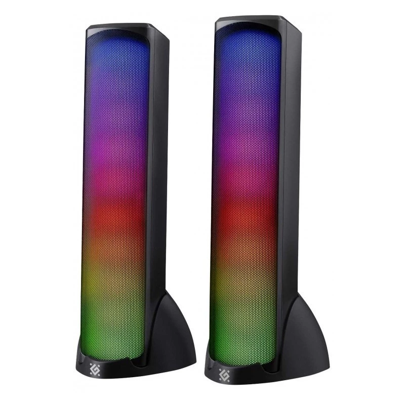 Głośniki komputerowe DEFENDER SKYPULSE 2.0, Bluetooth, USB, 10W, podświetlenie RGB