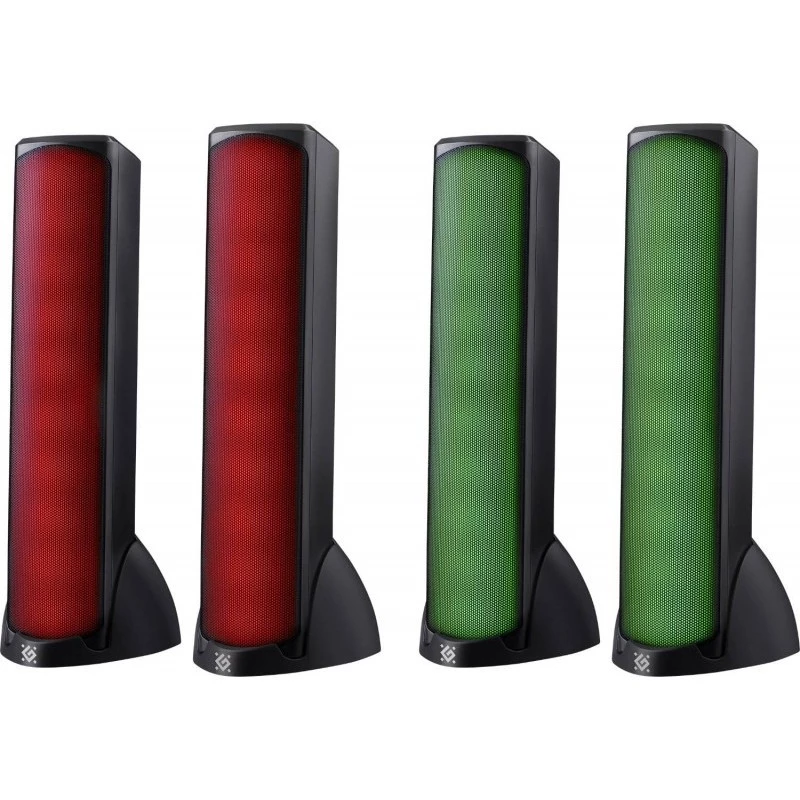 Głośniki komputerowe DEFENDER SKYPULSE 2.0, Bluetooth, USB, 10W, podświetlenie RGB