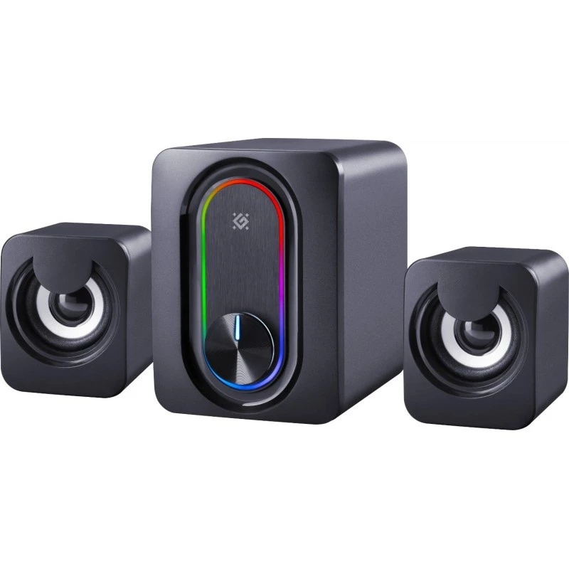 Głośniki komputerowe DEFENDER 2.1 G14 — 11 W, zasilanie USB, Bluetooth, podświetlenie LED RGB
