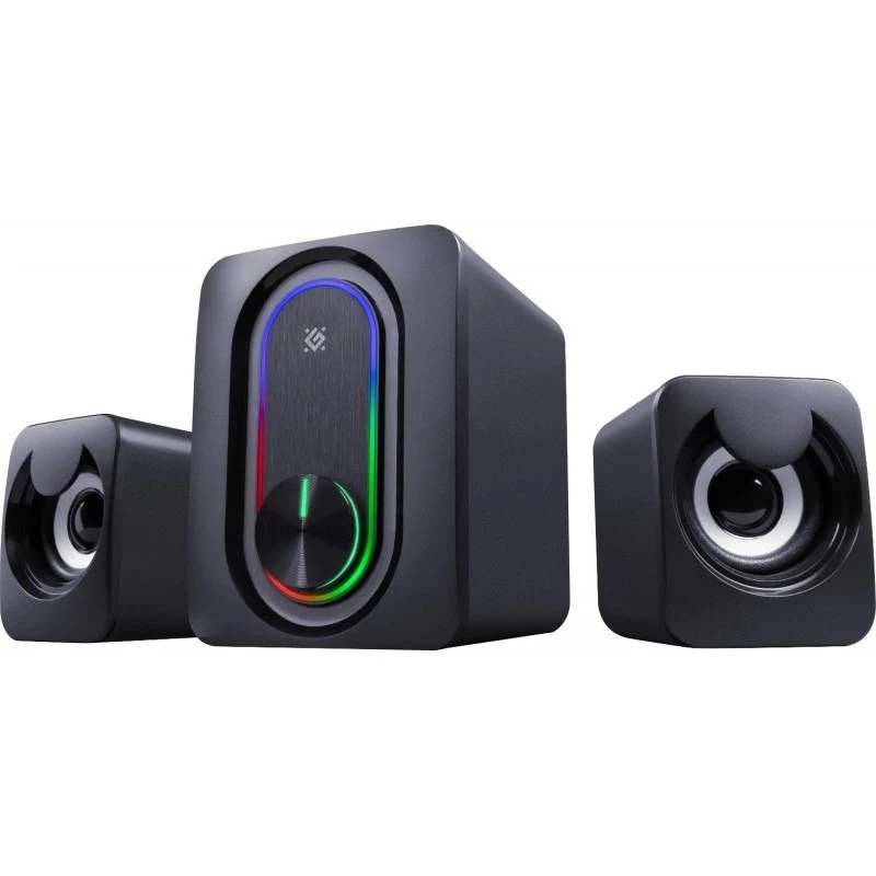Głośniki komputerowe DEFENDER 2.1 G14 — 11 W, zasilanie USB, Bluetooth, podświetlenie LED RGB