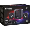 Głośniki komputerowe DEFENDER 2.1 G14 — 11 W, zasilanie USB, Bluetooth, podświetlenie LED RGB