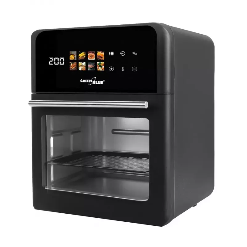 Frytownica beztłuszczowa GreenBlue GB950 1800W, pojemność 10 l, 8 programów, panel dotykowy, timer, czarna
