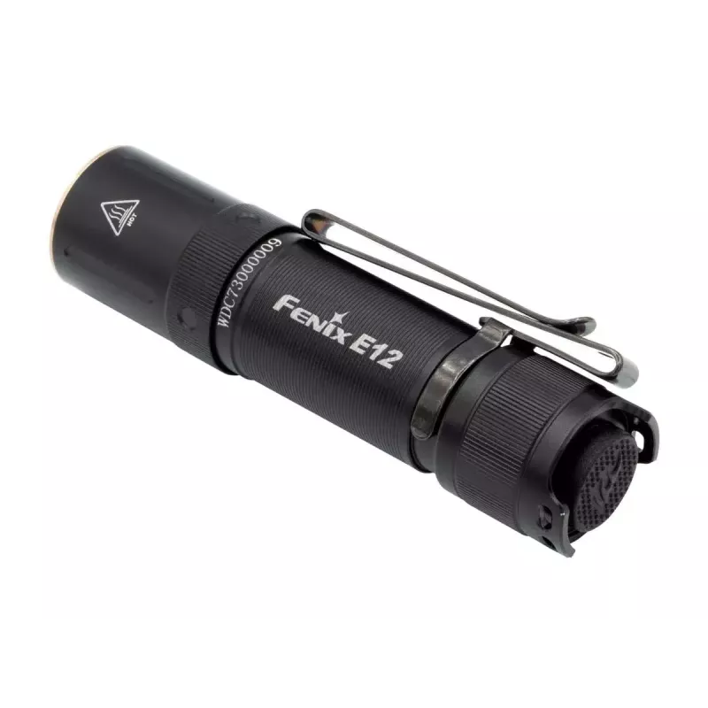 Latarka ręczna Fenix E12 V2.0 Czarna LED Aluminium IP68 50000h