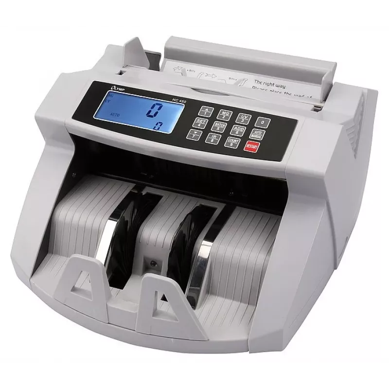 Maszyna do liczenia banknotów Olympia NC 450 — 5,1 kg, LCD, 230 V, 75 W, 247×185×306 mm
