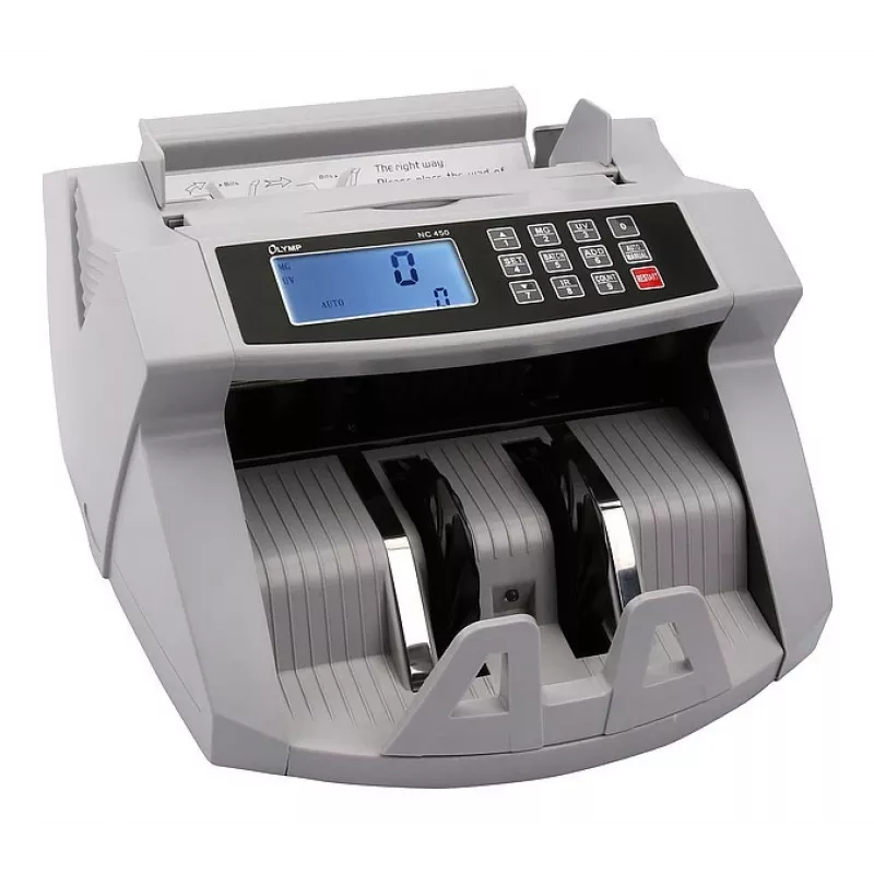 Maszyna do liczenia banknotów Olympia NC 450 — 5,1 kg, LCD, 230 V, 75 W, 247×185×306 mm