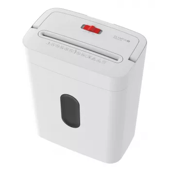 Niszczarka do papieru Olympia PS 53 CC Pro — cięcie krzyżowe, kosz 15 l, 68 dB, biały