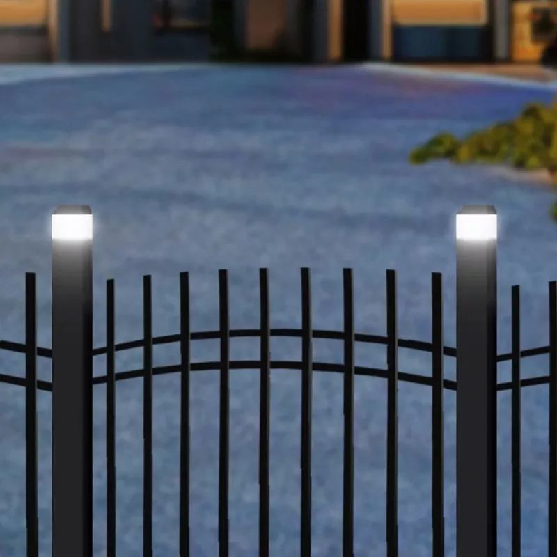 Solar LED Post Light GreenBlue GB127 WW — 3200K Neutral biały, obudowa kopertowa 80×80 mm, akumulator NiMH