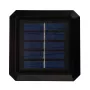 Słupkowa lampa solarna LED GreenBlue GB128 WW, 3200K neutralna biel, klosz kopertowy, 100x100mm, czarna