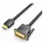 Kabel HDMI na DVI 5M/CZARNY Abfbj Vention