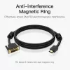 Kabel HDMI na DVI 5M/CZARNY Abfbj Vention