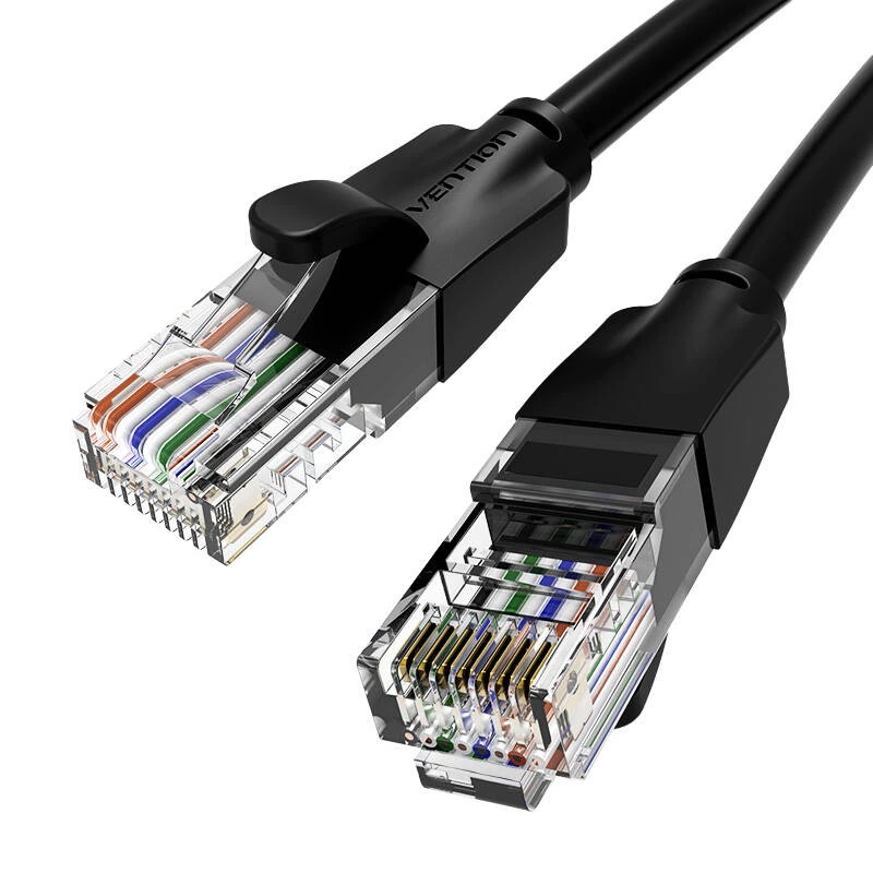 Kabel sieciowy UTP CAT6 Vention IBEBK RJ45 Ethernet 1000 Mbps 8 m (czarny)