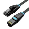 Płaski kabel sieciowy UTP CAT6 Vention IBJBF RJ45 Ethernet 1000Mbps 1m Czarny