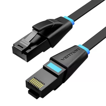 Płaski kabel sieciowy UTP CAT6 Vention IBJBI RJ45 Ethernet 1000Mbps 3m Czarny
