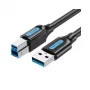 Kabel USB 2.0 męski-męski / 2M czarny Coqbh Vention