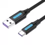 Kabel USB 2.0 A na USB-C Vention CORBF 5A 1m czarny PVC