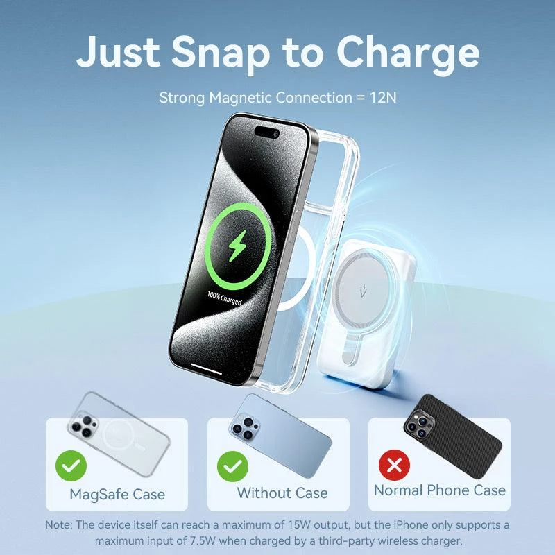 Power Bank Wrl 5000MAH 20W/MAGNETIC czarny FHSB0 Vention