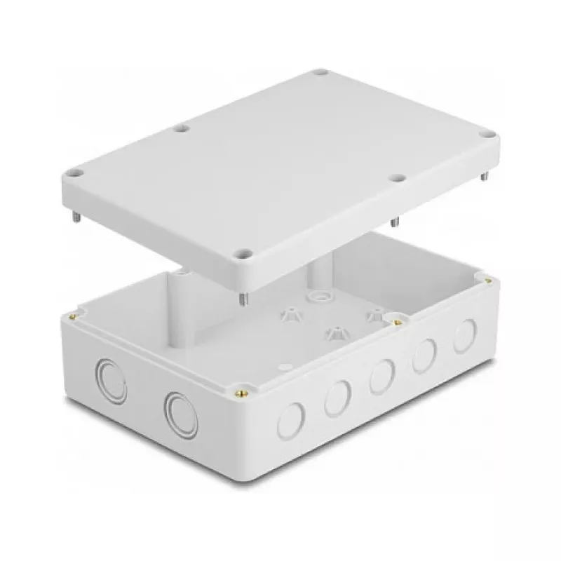 DeLOCK Obudowa instalacyjna 180x125x57mm szara ABS zewnętrzna