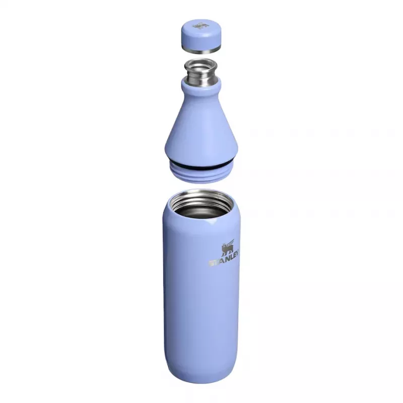 Butelka termiczna STANLEY All Day cienki 0,6 l — stal nierdzewna, izolacja próżniowa, niebieska hortensja