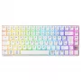 Mechaniczna kompaktowa klawiatura bezprzewodowa Cherry XTRFY K33 75% QWERTZ niemiecka biała USB + RF + Bluetooth RGB
