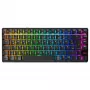 Bezprzewodowa klawiatura gamingowa Cherry XTRFY K33 Compact 75% QWERTZ niemiecka USB + RF + Bluetooth RGB czarna