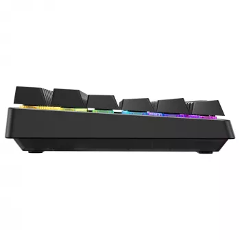 Bezprzewodowa klawiatura gamingowa Cherry XTRFY K33 Compact 75% QWERTZ niemiecka USB + RF + Bluetooth RGB czarna