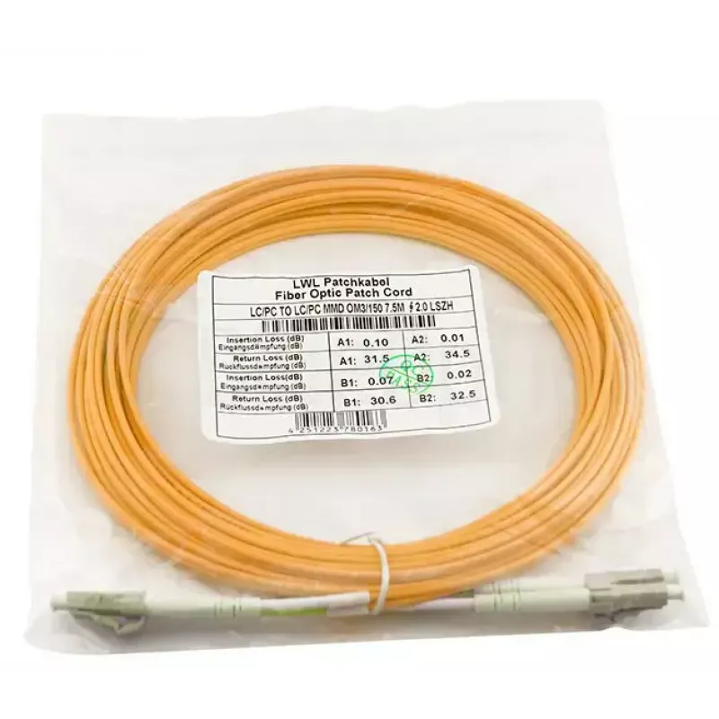 BlueOptics OM2 Wielomodowy kabel światłowodowy LC‑LC 10 m Pomarańczowy - CAB‑MMF50‑LC‑LC‑10‑BO